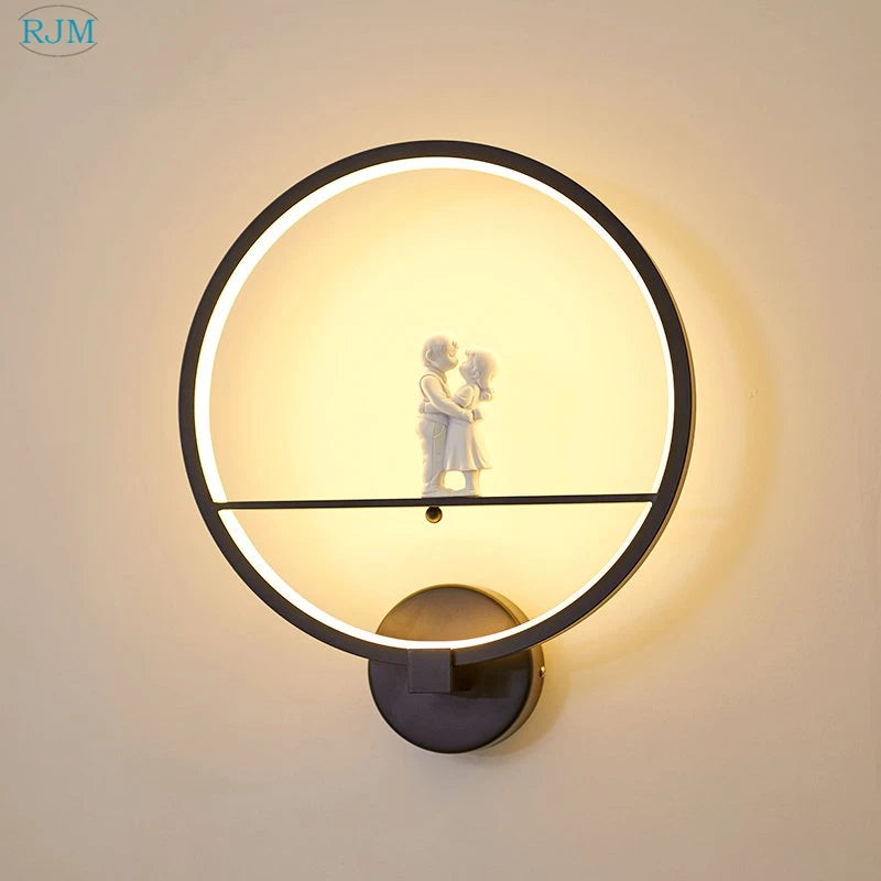 Applique murale led moderne fer chaud - vue 2 sur 8