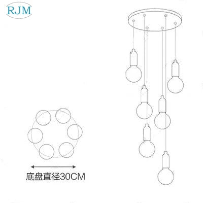 lustre suspension led créative en verre cristal postmoderne - vue 18 sur 18