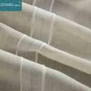 Voilage rideau rayures style européen pour salon chambre