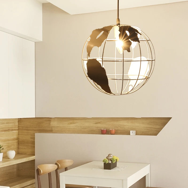 suspension à led globe rétro pour restaurants cafés et bars - vue 4 sur 8
