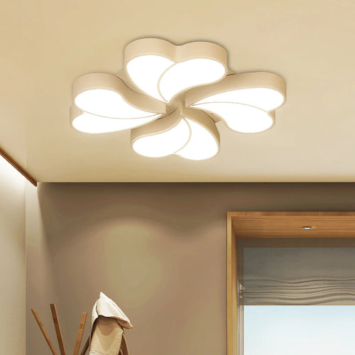 plafonnier led ultra fin moderne avec télécommande créative et personnelle - vue 5 sur 6