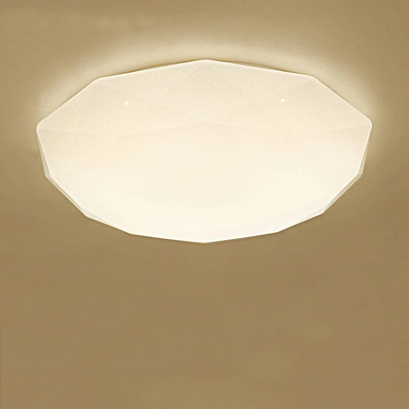 plafonnier nordique diamant étoile ciel leds acrylique moderne