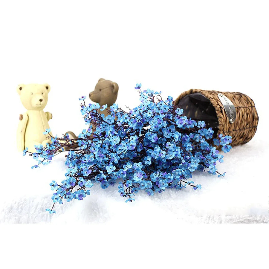 branche fleur cerisier rose en plastique pour décoration mariage et bricolage - vue 14 sur 13