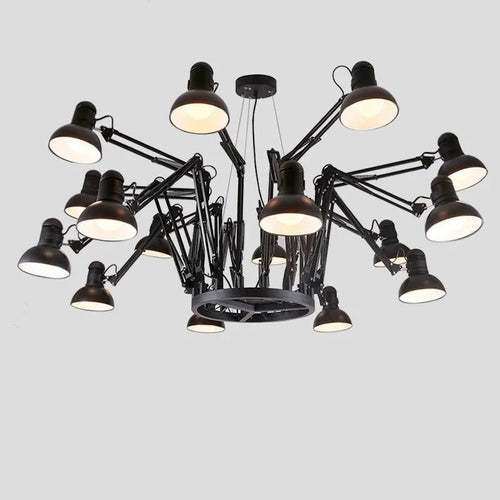 suspension en métal style araignée lumière led