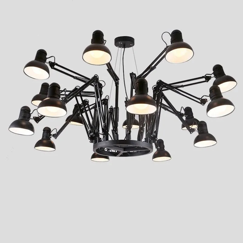 suspension en métal style araignée lumière led - vue 7 sur 6