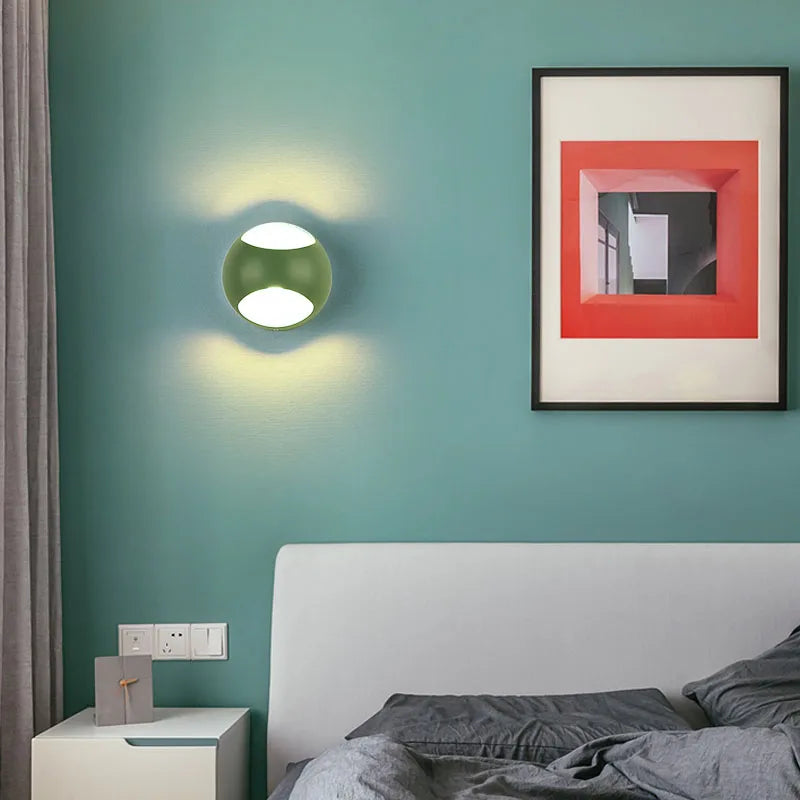 applique murale led modernes pour intérieur avec fond chromatique - vue 3 sur 12