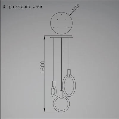 suspension moderne minimaliste créative pour intérieur contemporain
