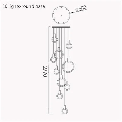 suspension moderne minimaliste créative pour intérieur contemporain