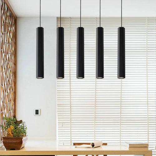 lustre hexagonal moderne pour décoration industrielle créative - vue 3 sur 18