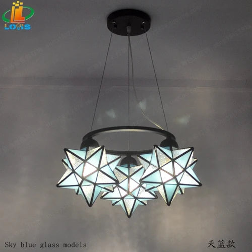 lustre pentacle créatif pour bar restaurant et intérieur - vue 9 sur 9