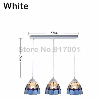 3 Heads Colorful Glass LED Pendant Lamps Light,Bedroom Suspension Hanging Ceiling Lamp - vue 29 sur 30