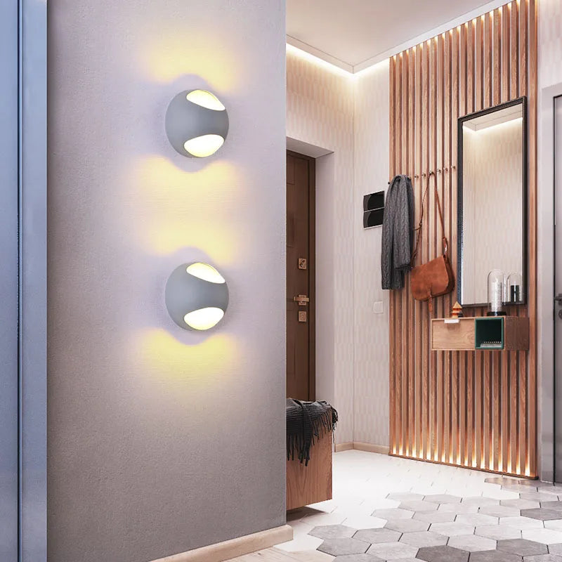 applique murale led modernes pour intérieur avec fond chromatique - vue 4 sur 12