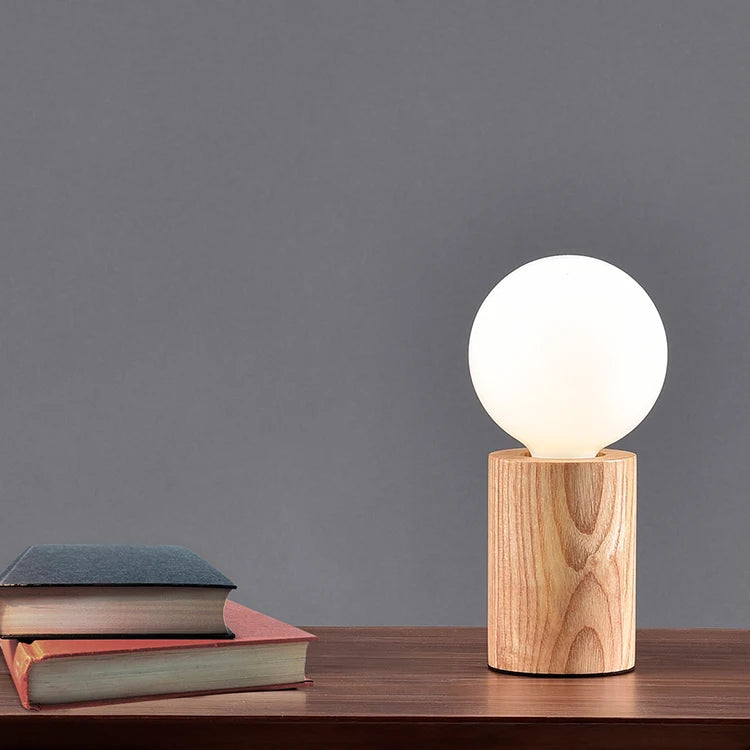 lampe de table moderne en verre nordique led décoration - vue 4 sur 5