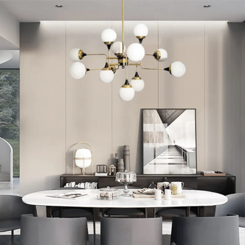 lustre stilnovo design créatif style postmoderne haricot magique - vue 5 sur 7