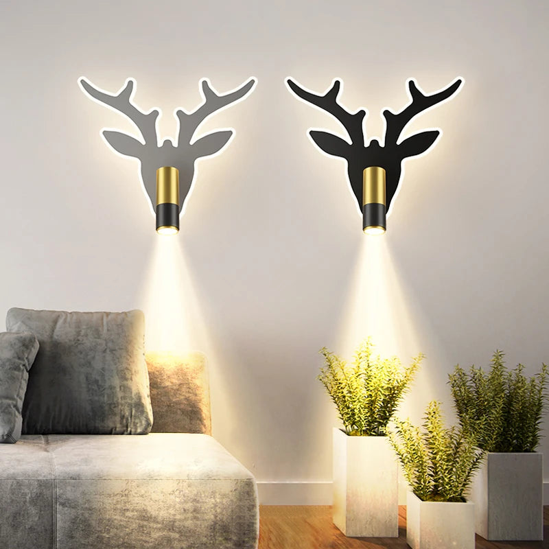 applique murale led moderne en bois pour éclairage intérieur