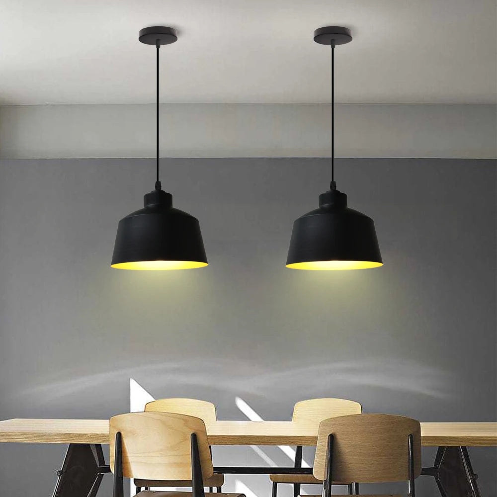 suspension loft nordique moderne avec 3 suspensions pour cuisine - vue 6 sur 9