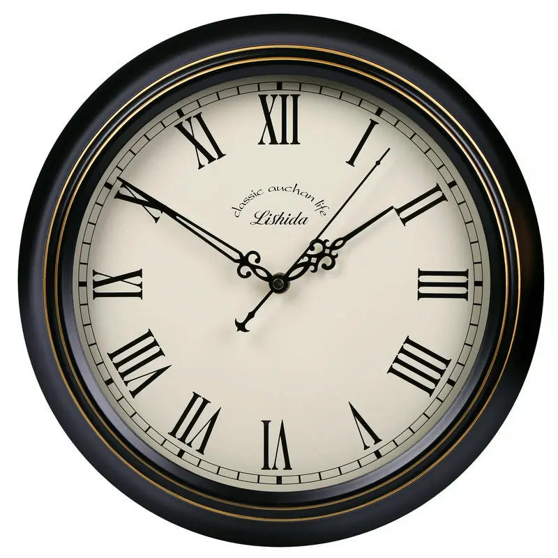 horloge murale silencieuse rétro style shabby chic décoration intérieure - vue 19 sur 24