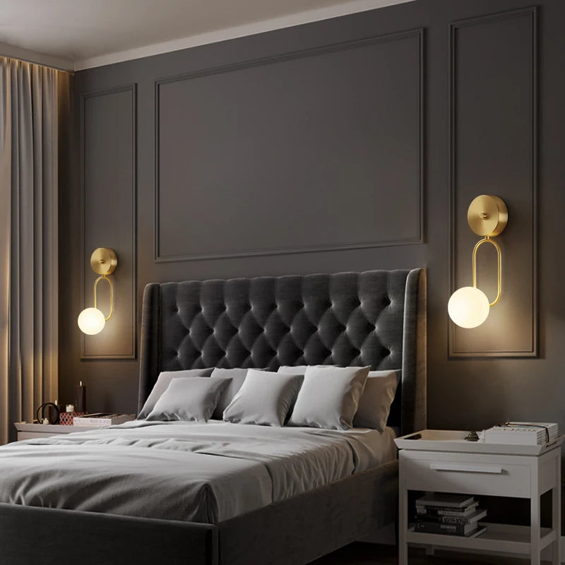 applique murale moderne en cuivre pour décoration intérieure élégante - vue 5 sur 9