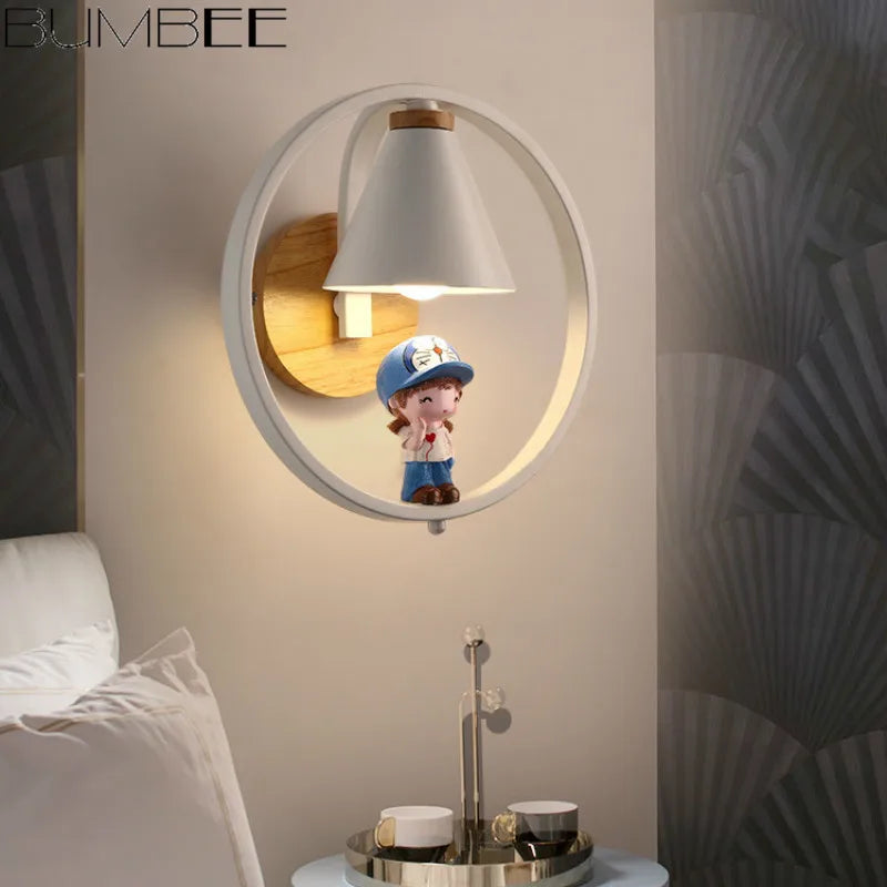 applique murale dessin animé style nordique pour enfants - vue 5 sur 11