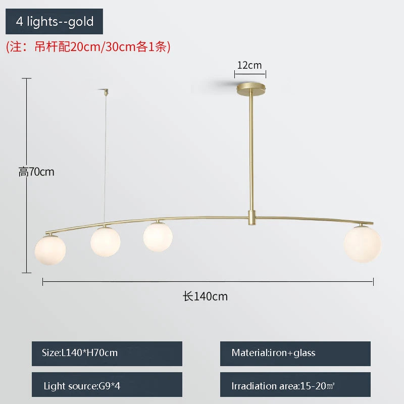 suspension moderne en métal et verre pour intérieur - vue 13 sur 18