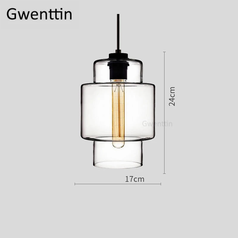 suspension moderne en verre teinté pour décoration intérieure - vue 25 sur 30
