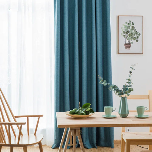 Rideau occultant épais moderne pour salon chambre - vue 4 sur 12