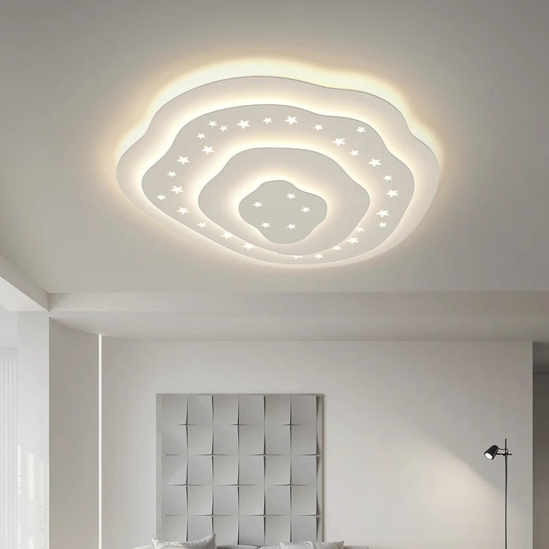plafonnier moderne à leds réglable en acrylique