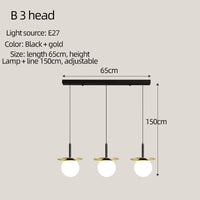 lustre moderne en verre pour un style nordique élégant