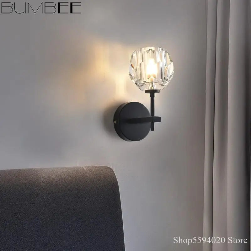 applique murale en cristal postmoderne pour décoration intérieure élégante - vue 4 sur 10