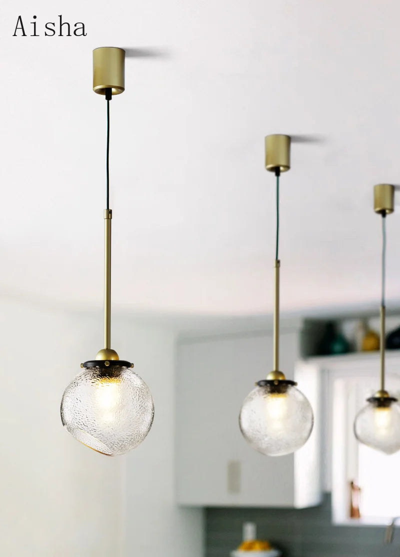 suspension en verre nordique créative pour café et restaurant - vue 2 sur 10