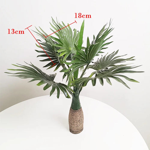palmier artificiel monstera tropical pour décoration intérieure en pot - vue 7 sur 9