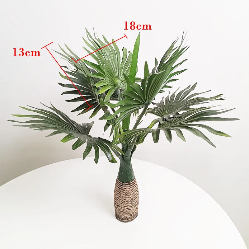 palmier artificiel monstera tropical pour décoration intérieure en pot - vue 6 sur 9