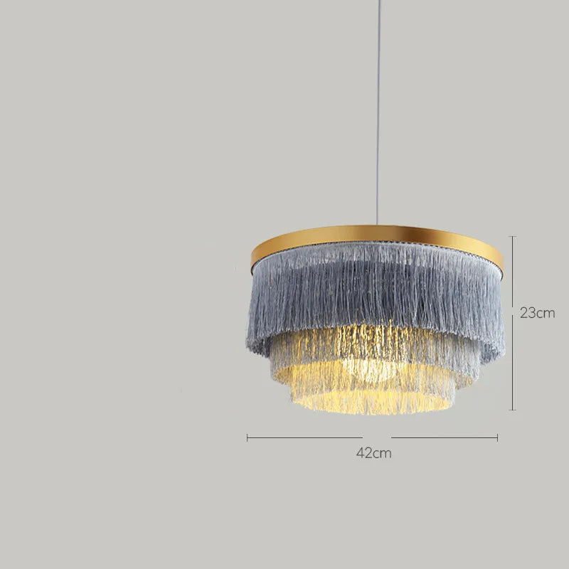 lustre romantique en fil de coton pour décoration intérieure - vue 10 sur 10
