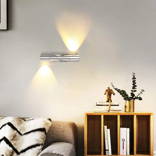 applique murale led moderne rotative et réglable décorative - vue 3 sur 7
