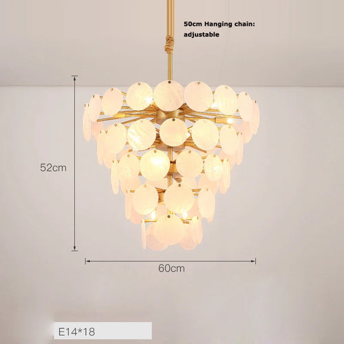 lustre design moderne en agate colorée pour intérieur - vue 14 sur 15