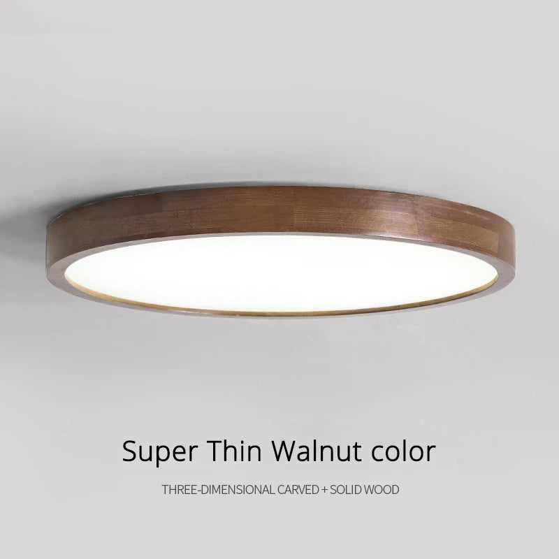 Lustre moderne LED bois acrylique