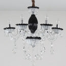 lustre moderne en cristal pour décoration intérieure lumineuse