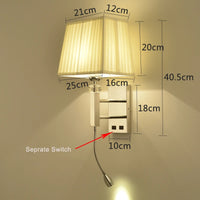 applique murale led moderne en acier inoxydable pour décoration intérieure