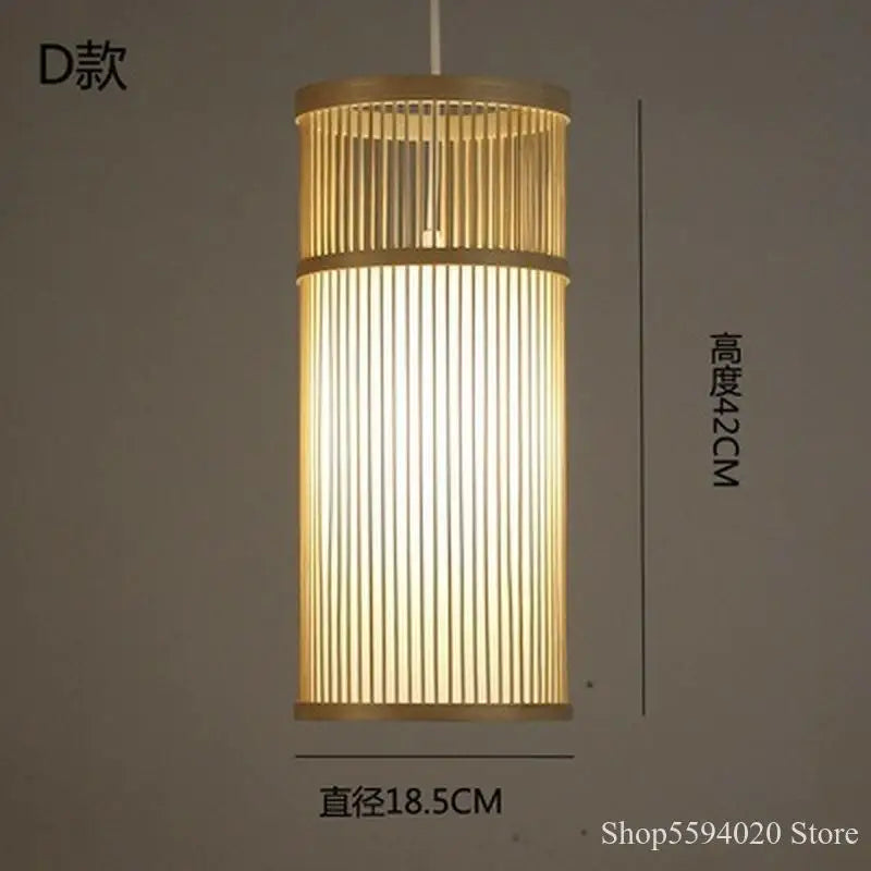 lustre en bambou style zen pour ambiance relaxante - vue 6 sur 29