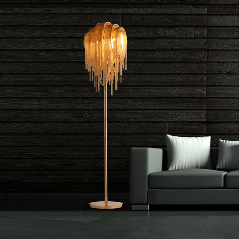 lampadaire décoratif post-moderne nordique en aluminium - vue 3 sur 8