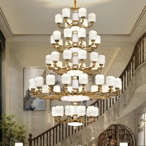lustre chinois grande taille pour décoration d'intérieur élégant - vue 3 sur 18