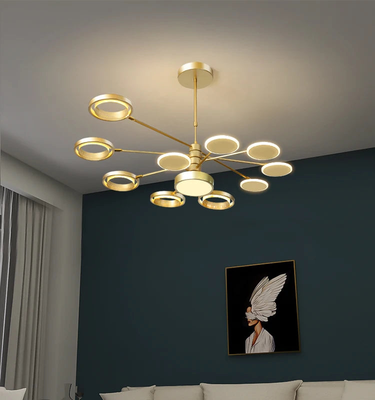 plafonnier nordique design élégant pour décoration intérieure moderne - vue 4 sur 14