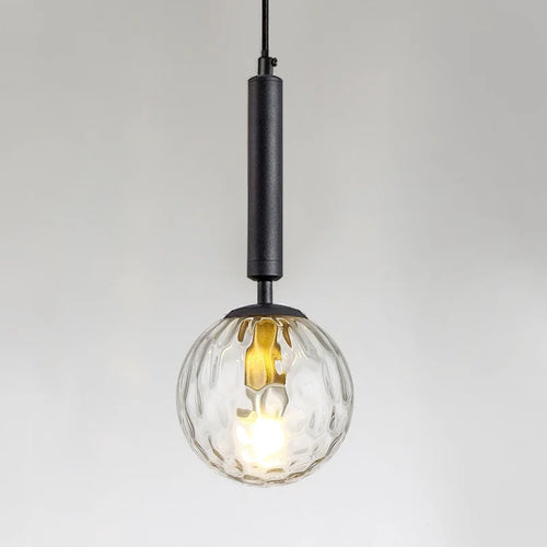 lustre moderne en verre pour bar restaurant et décoration intérieure - vue 3 sur 10
