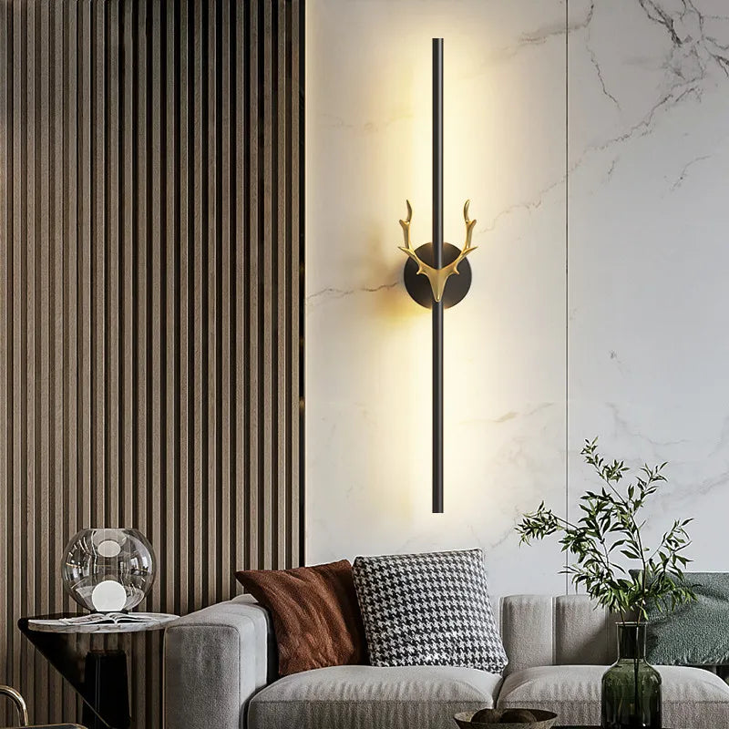 applique murale créative en forme de cerf décorative pour intérieur - vue 3 sur 22