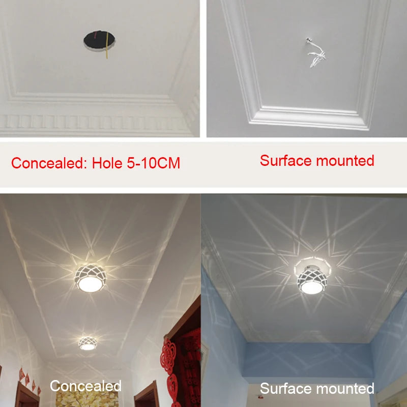 plafonnier led moderne avec gradation et trois variantes de lumière - vue 6 sur 18