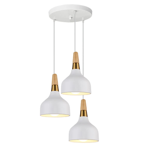 luminaire suspendu led moderne nordique en aluminium rétro - vue 12 sur 16