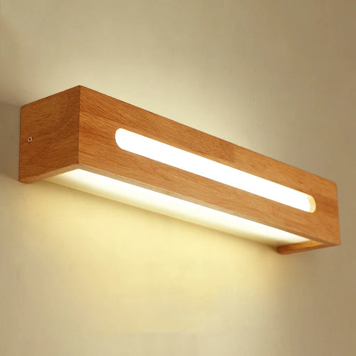 applique murale led créative en bois nordique pour diverses utilisations - vue 2 sur 8