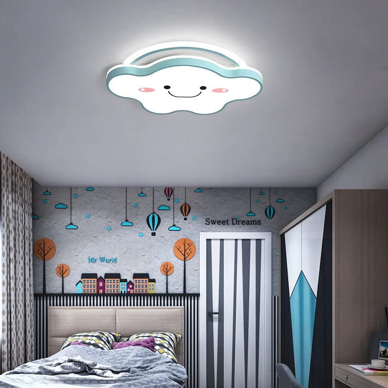 plafonnier led nordique design moderne pour chambre enfants et étudiants - vue 6 sur 12