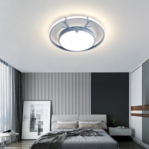 plafonnier moderne décoratif pour intérieur avec lumières led - vue 3 sur 10