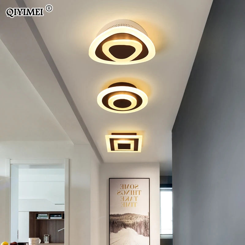plafonnier led rond carré pour éclairage maison décoratif - vue 4 sur 15